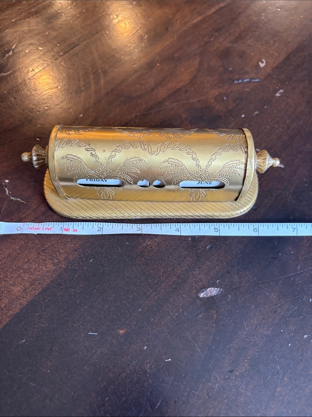 Vintage Brass Desk Perpetual Calendar - Picture 8 of 8